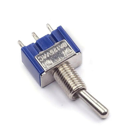 AC125V 6A SPDT On On Toggle Switch with 3 Terminals 6mm Thread Latching 2 Position for DIY Electronics Projects