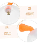 Windproof Sprayer Nozzles Drift Guard Two Pack For Garden Use translucent cone covers detail and features description