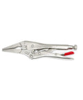 5 Piece Pro Grade Locking Pliers Set With Curved Jaw And Long Nose Pliers Featuring Wire Cutter Includes 6 inch long nose pliers