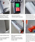 Boss Level Automatic Pizza Dough Sheeter And Roller Machine powered by a 370W copper motor, with mechanical switch and stainless steel frame.