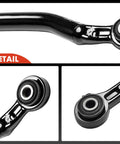 Rear Panhard Bar For Jeep Wrangler JL 2018 2024 Track Rod To Tighten Loose Steering With Solid Steel Construction Pre Greased And Rust Proof For Rugged Trails And Everyday Driving. close-up bushing detail
