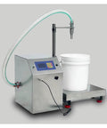Digital Liquid Filling Machine Honey Sauce Dispenser Automatic Pump Control, stainless steel design with display, for bulk liquid filling.