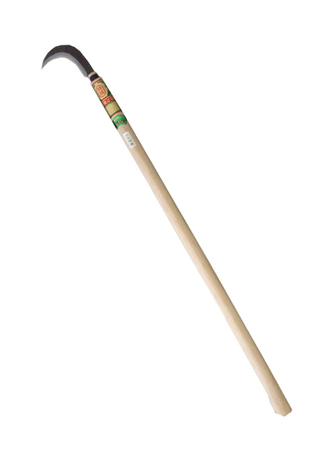 Cutting Scythe With 750 mm Cobb Pattern Blade For Heavy Duty Garden And Field Work, Japanese Made, long wooden handle