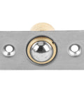 Front view of Hidden Door Pivot Hinge With 360 Degree Rotation Heavy Duty Stainless Steel Concealed Door Hardware For Bookcases And Wood Doors 600 Lbs Load Capacity Brushed Finish By Marhynchus.