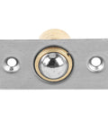 Close-up of Stainless Steel Concealed Door Hinge 360 Degree Rotation Beefy Heavy Duty With Reinforced Pivot Column And Buffer Stopper