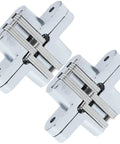 Concealed Cross Hinges Set Of Two In 304 Stainless Steel For Table And Counter Doors Built To Last Folding Door Hardware