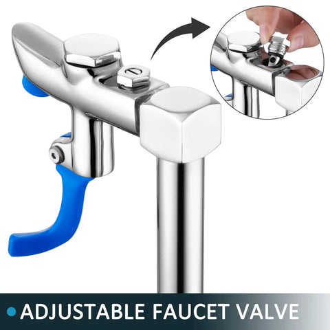 Glass Filler Deck Mount Faucet For Restaurants And Bars, 10 Inch Water Filling Station, adjustable valve detail