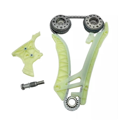 Must Have Timing Chain Kit And Camshaft VVT Set For Your BMW 228 320 328 428 528 X3 X4 X5 N26 N20 Engines Rock Solid Alloy Build Withstands The Heat And Stress While Keeping Your Ride Running Smooth Like Butter Without Major Breakdowns Or Expensive: BMW N20 timing chain kit with VVT cam gears, guides, and tensioner