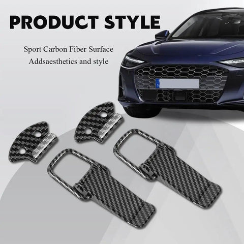 2 Pack Bumper Clips Quick Release Fasteners For Cars, Carbon Fiber Look Universal Exterior Accessory, shown with vehicle