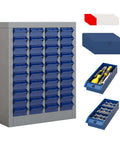40 Drawer Bolt Bin Organizer Cabinet With Metal Body And ABS Drawers For Nuts Bolts Screws Storage