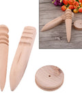 Multi Size Wood Leather Edge Burnisher And Slicker Set, Solid Unfinished Polish Sticks for zero varnish transfer on wood.