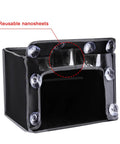 Tough As Nails EV Charger Port Cover 600D Oxford Cloth Waterproof Rain Shield showing nanosheets and suction cups.