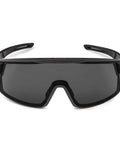 Front view of Premium Safety Glasses With Ansi Z87 Plus Impact Rating Featuring Anti Fog Vented Polycarbonate Lenses and a Lightweight Non Slip Grey Frame.