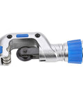 Side view of 4-32mm Bearing Pipe Cutter For Copper, Aluminum, And Stainless Steel Tubing Roller Tube Cutting Tool with non slip grip