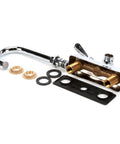Stainless Steel Splash Mount Faucet K-59-X Three And A Half Inch for Commercial Kitchens with easy mounting components.