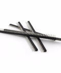 10 Pack 2.54mm 0.1 Inch 40 Pin Female Header Socket Straight Single Row Tin Plated Breakable Pins for DIY PCB Projects shown