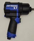 1/2 Inch Blue Composite Air Impact Wrench 1200 Ft Lb Breakaway Torque Twin Hammer Beast Rubberized Grip side view