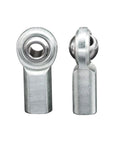 Heavy Duty Ten Piece Pack Of Half Inch Bore Rod End Bearings With Half Twenty Female Thread Heim Joints, side view showing durable metal construction.