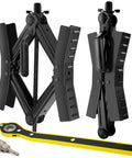 Heavy Duty X Shape Wheel Chocks For RVs And Travel Trailers With Wrench Anti Move Pair Stabilizers for dual tires