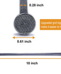 Close-up of 10-inch metal landscape stake with dimensions, part of Metal Landscape Stakes Anchoring Spikes 10 Inch Long Pack Of 50.