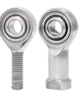 Built Tough 304 Stainless Steel Rod End Bearings For Real Smooth Linkage Motion Hella Durable Precision Threads Ideal For Automation Gear And Custom Machinery Mods Set Of One Or Five, showing two rod end bearings.