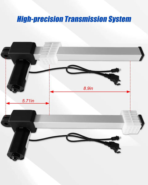 Recliner Linear Actuator Kit Fit For Kaidi Motor KDPT007 115 226mm stroke dimensions and wiring details