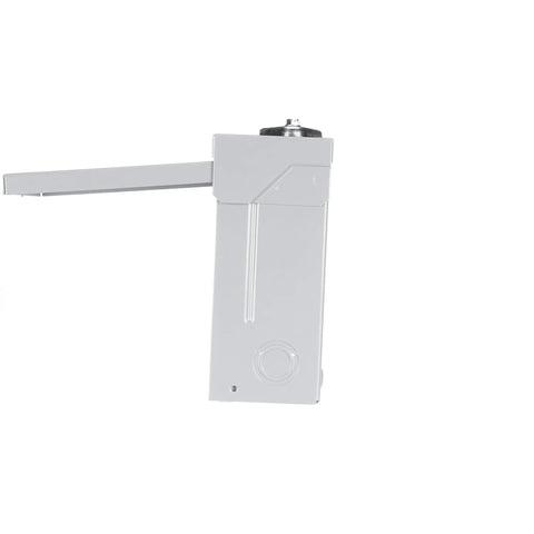 Side view of 60 Amp Outdoor Circuit Breaker Enclosure Gray For 120 To 240 Volt Single Phase Weatherproof Main Lug Load Center Box