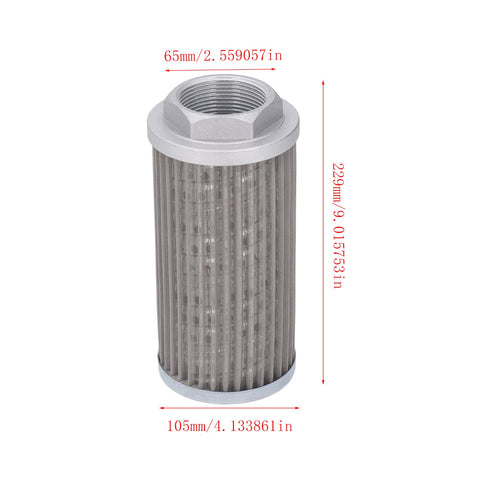 WU 100 Hydraulic Oil Suction Filter For Generators, Stainless Steel Tubular Connection, 80x100x180 Micron Filtration, Built To Last, Durable Stainless Construction, Easy Install, Prolongs Generator Oil System Reliability