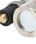 Close-up of Heavy Duty Aramox Magnetic Welding Ground Clamp With On Off Switch showing its brass contact and silicone insulation.