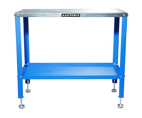 Rust Free 36 By 18 Inch Heavy Duty Universal Tool Stand With 1200 Lb Capacity, 32 Inch Work Height, 10 Ga Top, Built In Storage Tray