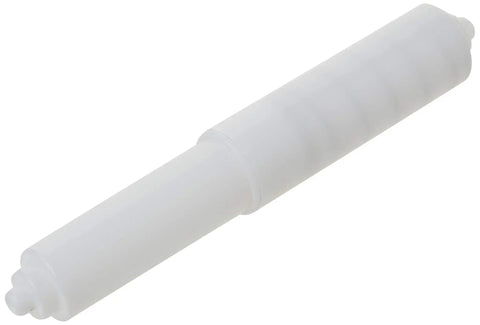 Spring Loaded Toilet Tissue Holder Rod White Fits Most Brackets Durable Plastic Easy Install Bathroom Accessory For Quick And Reliable Toilet Paper Storage