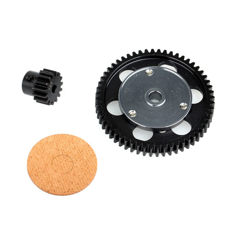 Hardened Steel 32P 56T Spur Gear With 15T Pinion For Axial SCX10 Wraith RC Crawler Upgrades Beefed Up Durability Easy Install Black Finish Includes 1 Spur Gear And 1 Pinion