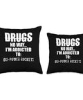 Funny Rocketry Throw Pillow For Space Fans And Hobbyists With High Power Rocketry Theme Double Sided Print And Cozy Polyester Fill