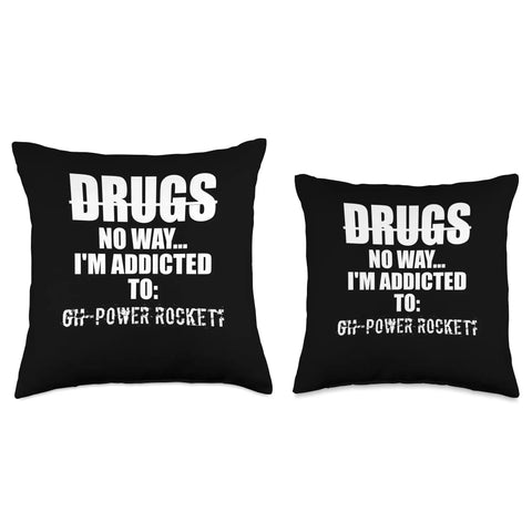 Funny Rocketry Throw Pillow For Space Fans And Hobbyists With High Power Rocketry Theme Double Sided Print And Cozy Polyester Fill