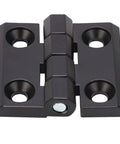 Whisper Quiet Self Closing Black Door Hinges With Double Spring Screws Included Interior Zinc Alloy Cabinet Hinge 47x50mm