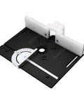 Heavy Duty Aluminum Router Lift With Tight Precision Dial And Bulletproof Steel Mounting Plate, black aluminum router table insert.