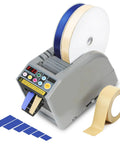 Ultra Lightweight Dual Tape Electric Ribbon Dispenser With Auto And Manual Cutter 39.9 Inch Max Length Six Memory Presets Portable