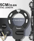 8mm Chain Lock For Scooters And EBikes High Security Anti Theft Lock With 3 Keys Waterproof Scooter Bag Included