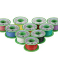 10 spools of 18 Gauge Silicone Wire Kit With 10 Color 50 Ft Spools Dope Flexible 18 AWG Stranded Tinned Copper Wire Low Impedance Soft Silicone Rubber Perfect For RC Hobbyists Makers Prototyping And Electronics