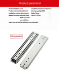 Heavy Duty Full Extension Drawer Slides Side Mount Ball Bearing Cabinet Tracks Built Tough For Silky Smooth Glide 500 Lb Load Cold Rolled Steel Zero Drama Install 72 Inch, shown in detailed view.