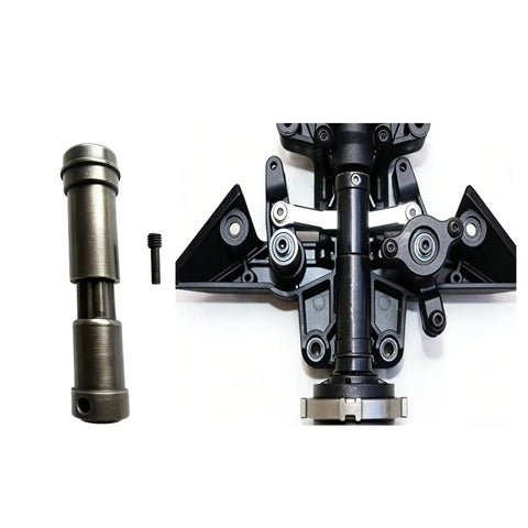 Pro Grade Hardened Steel Center Front Driveshafts for Traxxas UDR 8556 Unlimited Desert Racer shown with rugged design