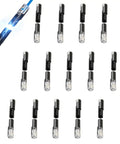 30 Pack Single Wire Plug In Connectors For 18 To 22 Gauge Wire with black and transparent design for LED strips and DIY projects