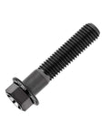 Titanium M7 Bolts 35mm Hex Flange Head for Bike Mods, Anti Corrosion, High Strength, Lightweight, Black, Single Bolt