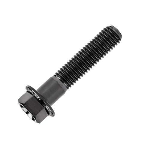 Titanium M7 Bolts 35mm Hex Flange Head for Bike Mods, Anti Corrosion, High Strength, Lightweight, Black, Single Bolt