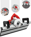 Heavy Duty 43 Degree Electric Tile Chamfering Tool 1200W Pro Grade Bevel Cutter with base for precision edge profiling on ceramic tile.