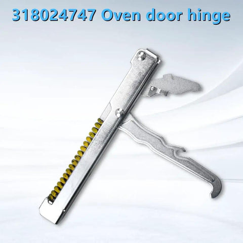 Two Pack Oven Door Hinge Replacement For Frigidaire And Kenmore Ovens Replaces 318024747 318024715 metal hinge close-up