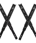 2 Pairs Of Ten Inch Heavy Duty Drawer Slides With 3 Section Full Extension Ball Bearing Side Mount For Dresser Cabinet And Kitchen Soft Close Quiet Glide 100 Lb Capacity black steel