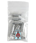 Durable Aluminum Inline Axle Spacers 8 Pack For 6mm Axles And 8mm Bearings in clear bag, speed spacer kit