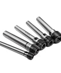 Heavy Duty ER Extension Rod For CNC Milling With Powerful Clamping Force And Precision Runout Control Perfect For C25 Collet Chucks In 100L To 150L Sizes Set of five alloy steel extension rods for precise CNC machining.