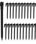 24 Pack 5.7 Inch Plastic Tent Stakes For Tents And Canopies, Durable Beach Tent Pegs In Black, Heavy Duty Outdoor Stakes